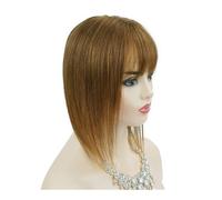 Human Hair Topper, base 13x13 cm, for donne con capelli diradati Capelli Estensioni(12inch,Light brown)