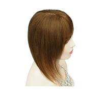 Human Hair Topper, base 13x13 cm, for donne con capelli diradati Capelli Estensioni(16inch,Brown)