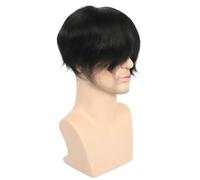Human Hair Toupee for Men,MoNo Base with PU Around Curly Wave Wigs Attaccatura Capelli Sottile(6"X9")