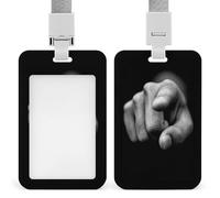 Human Hand Forward Toward The Viewer ID Badge Holder retrattile Clip Card Holder Card Protector Name Badge Name Tag per lavoro Ufficio Medico Infermiere
