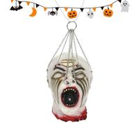 Human Heads Halloween | Prop di decorazione spaventosa realistica | Decorazioni per feste, ornamento appeso all'aperto al coperto, orribile design del corpo, per le porte degli alberi Haunted