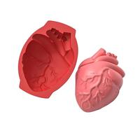 Human heart mold Halloween baking mold 3D cake mold Silicone heart mold Anti-stick cake mold Halloween cake mold Heart-shaped Mold Kitchen baking tool Cake Decor Mold Silicone baking Mold Hallowe