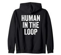 Human in The Loop Ethical AI Felpa con Cappuccio