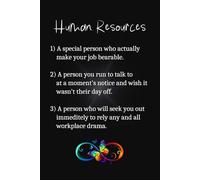 Human Resources a Person Who Smile: Lined Journal Notebook - Funny Gag Gifts For HR women coworkers men office