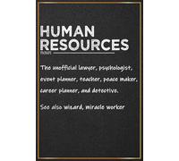 Human Resources Definition: Funny Human Resources Gifts for Women and Men | Inspirational Notebook For HR Manager Office Gifts, HR Appreciation and Thank You Gifts, HR Christmas Gifts for Coworkers
