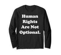 Human Rights Are Not Optional Statement Maglia a Manica
