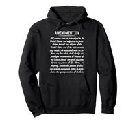 Human Rights Naturalized Born Citizens PRO 14th Amendment Felpa con Cappuccio