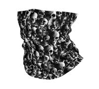 Human Skulls Dead Dark Black And White Sportiva Cerchietto per Capelli Multiuso Bandana Protezione del Viso per Escursionismo Campeggio Sports