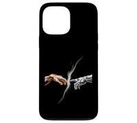 Human Touch Incontra AI Creazione Divertente Parodia Robot Art Mashup Custodia per iPhone 13 Pro Max