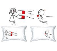 Human Touch, Love Magnet - Federa per cuscino romantica, per lui e per lei.