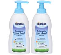 Humana BabyCare Detergente Corpo e Capelli 2x300 ml Sapone liquido