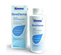 Humana BeneDerma Olio Detergente, 250 ml, Detergente Delicato per Pelle Secca e Sensibile, con Olio di Girasole e Ribes Nero