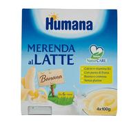 Humana Merenda al Latte Gusto Banana 4 x 100g
