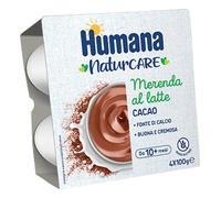 Humana - Merenda Latte Cacao: Confezione 4X100 gr