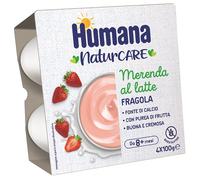 Humana HUMANA MERENDA LATTE FRAGOLA 4 PEZZI DA 100 G