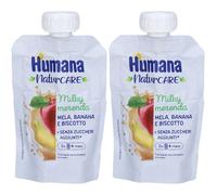 Humana milkymerenda mela, banana e biscotto 2x100 g Latte
