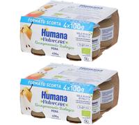 Humana Omogeneizzato Pera Bio 4x100 G 2x400 g