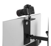 HumanCentric Supporto per monitor DSLR Mensola per monitor per fotocamera da scrivania, webcam e microfono mensola per monitor VESA, sostituzione morsetto treppiedi per fotocamera da tavolo, piccolo