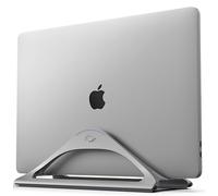 HumanCentric Supporto verticale per laptop per scrivania (grigio spazio) | Supporto regolabile per dock Apple MacBook, MacBook Pro e altri laptop per organizzare lavoro e casa ufficio