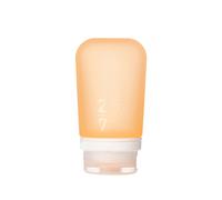 humangear GoToob+ (Mittel) | Nachf llbare Reiseflasche aus Silikon | Verschlie barer Deckel | Lebensmittelechtes Material | Orange Mittel (74 ml)