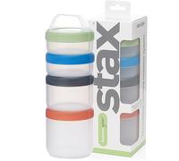 humangear STAX - Set di contenitori ad incastro, misura L, colore: Spectrum