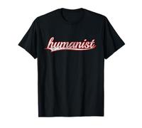 Humanist Secular Philosophy Science Ethics Vintage Varsity Maglietta