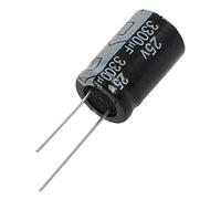 Humanitypd Condensatori elettrolitici in alluminio polarizzati 3300uF 25V 20 Pz