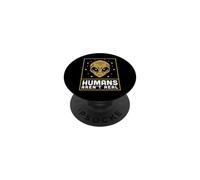 Humans Aren't Real Alien Head Retro Vintage Outer Space Fun PopSockets PopGrip Adesivo