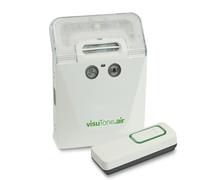 Humantechnik Campanello radio "visuTone.air", amplificatore per campanello, campanello con luce forte per non udenti
