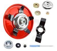 HUMAPYDU Testa universale per decespugliatore a doppio uso, foro da 25,4 mm, per giardino, erba risaia, terreno asciutto, tosaerba, macchina utensile per diserbare (15,2 cm)