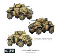 Warlord Games Auto blindata Humber MK II/IV dell'esercito britannico, scala 1:56/28 mm, in plastica, modellino in scala per miniature della Seconda Guerra Mondiale altamente dettagliate