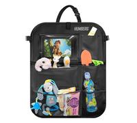 Humberg Organizer per seggiolino auto, per sedile posteriore, per vassoio, con tavolo pieghevole, protezione per sedili posteriori per bambini, 61 x 47 cm