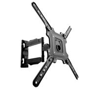 Humberg Supporto da parete per TV da 17 - 56", a due bracci, inclinabile, girevole da 180° a 35 kg