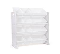 Humble Crew Toy Storage Organizer Set Cameretta, Legno ingegnerizzato, Bianco/Bianco, One Size