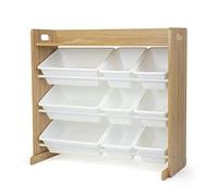 Humble Crew WO311 Cassettiere e scatole per Giocattoli per Bambini, Legno ingegnerizzato, Naturale/Bianco, One Size