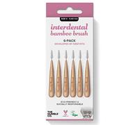 Humble Interdental Brush Spazzole interdentali in bambù - Dimensioni 0-0-0,40 mm - rosa - confezione da 4 (4 x 6 pezzi)