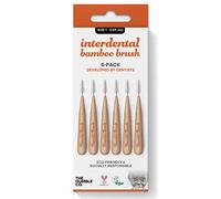 Humble Interdental Brush Spazzole interdentali in bambù - Dimensioni 1-0,45 mm - arancione - confezione da 4 (4 x 6 pezzi)