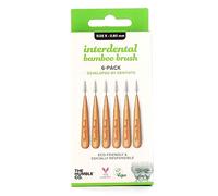 Humble Interdental Brush Spazzole interdentali in bambù - Dimensioni 5-0,80 mm - verde - confezione da 4 (4 x 6 pezzi)