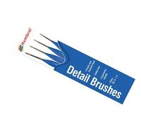 Humbrol- Dettaglio Detail 4 00, Blu, Sable Misura 0, 0, 1, 2 Confezione di pennelli, Colore Size Brush Pack, AG4304
