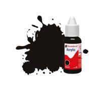 Humbrol DB0085 Vernice acrilica N. 85 Nero, Satinato, 14 ml (confezione da 1)