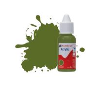 Humbrol Flacone contagocce Vernice acrilica No.88 Deck Green Matt, 14 ml, Colore Ponte Verde, 14ml, DB0088