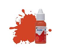 Humbrol Vernice acrilica n. 132 Flacone contagocce Rosso Satinato, 14 ml, Colore No Raso, 14ml, DB0132