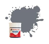 Humbrol - Vernice acrilica n. 164 Satinata, 12 ml, Colore: Grigio Mare Scuro