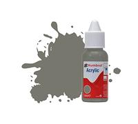 Humbrol Vernice acrilica n. 224 Flacone contagocce Grigio Ardesia Scuro Opaco, 14 ml, Colore, 14ml, DB0224