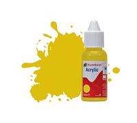 Humbrol Vernice acrilica n. 81 Flacone contagocce Giallo Pallido Opaco, 14 ml