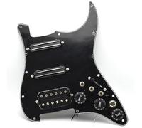 Humbucker - Battipenna per chitarra elettrica, con cablaggio singlecut precablato, battipenna SSH per chitarra SSH, montaggio piastra antigraffio per chitarra Fender Stratocaster (mano destra,