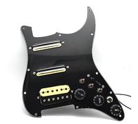 Humbucker, Battipenna per chitarra elettrica, con cablaggio singlecut precablato, battipenna SSH per chitarra SSH, con controllo Swith per grattare, per chitarra Fender Stratocaster (mano destra,