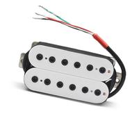 Humbucker Coil Spliting Neck7.5K/Bridge15K Pickup Per Chitarra Elettrica A Doppia Bobina Parte Di Chitarra Nera Suono Caldo Bianco pickup per chitarra elettrica (Color : Neck 50MM)