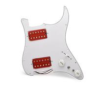 Humbucker Coil Spliting Pickguard Battipenna Per Chitarra HH Battipenna Per Chitarra Elettrica Due Humbucker Caricati Scratchplate Precablati (Color : Crimson Pickup)