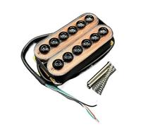 Humbucker for chitarra elettrica, pickup for chitarra a doppia bobina con vite regolabile grande con cavo a 4 conduttori/divisione della bobina trasparente(Bridge)